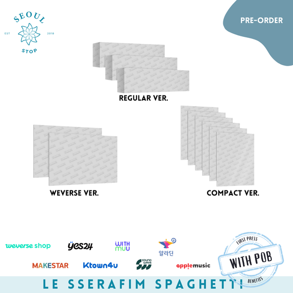 LE SSERAFIM 1st Single Album 'SPAGHETTI'