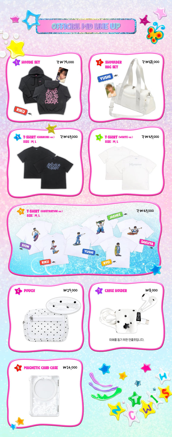 NCT WISH POP UP [FIND YOUR COLOR] OFFICIAL MERCHANDISE MD
